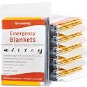 6 Pack Survival Emergency Blanket, Space Blanket Gold and Silver, Updated Mylar Blankets, Suitable for Outdoor Sports, Wilderness Survival, Car Breakdown Emergency Use