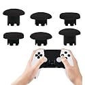 6 Pack Swappable Thumbstick Caps for PS5 Edge Controller Joysticks(Black)