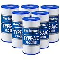 6-Pack Type A/C Pool Filter Cartridges 8x4.25 in, Pro Series