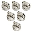 6 Pack WB03X24818 Stove Knob Compatible with GE Gas Stove Knobs