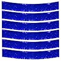 6 Packs 10 Feet Foil Fringe Garland Metallic Foil Tinsel Fringe Garland Wall Hanging Fringe Banner for Parade Floats, Wedding, Christmas，Birthday Party Halloween Decor (Blue)