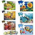 6 Packs Large Jigsaw Puzzles for Seniors Elderly 9&16 Piece, Dementia Activities for Senior & Alzheimers Activities Product Cognitive Memory Game 12.5X9.4inch