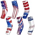 6 Pair Baseball Arm Sleeve Youth Sport Gift