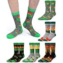 6 Pairs Funny Dumpster Fire Socks for Men Women Christmas Gag Gifts