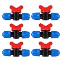 6 Pcs 1/2 Inch Drip Irrigation Tubing Switch Valve