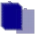 6 PCS 14 Count Plastic Mesh Canvas Sheets, 11x8.2 inch Plastic Cross Stitch Canvas for Cross Stitch, Embroidery, Knit,Crochet DIY Projects and Embroidery Making (Royal Blue)