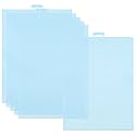 6 PCS 14 Count Plastic Mesh Canvas Sheets, 11x8.2 inch Plastic Cross Stitch Canvas for Cross Stitch, Embroidery, Knit,Crochet DIY Projects and Embroidery Making (Baby Blue)
