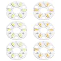 6 Pcs LED Chip Bulb, 3W 300mA, 23mm, Warm/Pure White