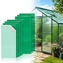6 Pcs 4' X 2' X 0.2'' Polycarbonate Greenhouse Panels Roof Panels, Green