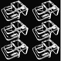6 pcs Aquarium lid Clips Rimless Aquarium Fish Tank top Cover lid Hood Support Holder Glass Aquarium Acrylic Fish Tank top Clip