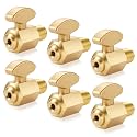 6 Pcs Brass Air Tank Drain Valve, 1/4 Inch NPT Male