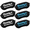 6 Pcs Cheerleader Gifts Cheer Silk Sleep Mask Cheerleader Eye Mask Soft Eye Covers Blindfold with Elastic Strap Cheerleading Eyeshade Cheer Gifts for Team Coach Girls Women Party Supplies