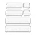 6 PCS Clear Plastic Drawer Organizers Set Storage Trays