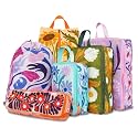 6 Pcs Compression Packing Cubes for Travel, Waterproof Luggage Organizer Washable Storage Bags Set - Packaging Cubes for Backpack Travel and Carry-Ons