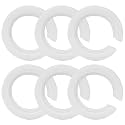 Bonsicoky 6 PCS E27 to E14 Lamp Shade Adapter Rings