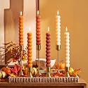 6 Pcs Fall Candles Thanksgiving Candlesticks Pumpkin Taper Smokeless 7.16''