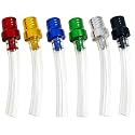 6 Pcs Gas Cap Vent Tube, Fuel Gas Tank Cap Breather Vent Hose, Two-way Breather Tube Vent for Motorcycle 50cc 110cc 125cc 150cc Pit Bike Tao tao Kids ATV Quad Trail Bike 6 Colors