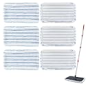 6 PCS Mop Heads Replacements for Ocedar Hardwood Floor 'N More Microfiber Mops,15 X 8 Flat Dust Mop Heads Pads for O Cedar Hardwood Floor 'N More Microfiber Mops,Reusable Mopp Pads for Floors Cleaning