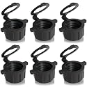 6 Pack 24mm Black 3045 VP Racing Jug Vent Caps