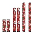 6 Pcs Refrigerator Door Handle Covers Kitchen Appliance Fridge Dishwashers Microwave Door Handle Protector Covers Christmas Decor Cartoon Snowman Print