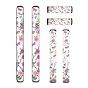 6 PCS Refrigerator Door Handle Covers, Kitchen Appliance Gloves Anti-Slip for Ovens Dishwashers Keep Kitchen Appliance Clean Party Holiday Home Decoration, Pink Rose Floral