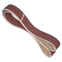 6 Pcs Sanding Belts 2 x 72 Inch 120 Grit Aluminum Oxide