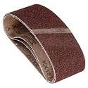 3 Pcs Sanding Belts 3 x 21 Inch 36 Grit Aluminum Oxide