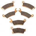 Front Rear Sintered Metal Brake Pad Kit Compatible with Can-Am Outlander 450 570 650 850 1000 (2012-2022), 3-Caliper System, 6 Pads, Replaces 705601014 705601015 715900248 715900249