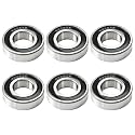 6 PCS Spindle Bearing Repair Kit Fit for Kubota Mower Replace K5579-34520