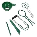 6 Pcs Stainless, Canning Kit Funnel Tong Bubble Popper Steel Set Supplies Jar Wrench Lifter Magnetic Lid Jam Making S Accessories Equipment for Pot