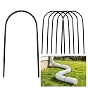 6 Pcs U-Shaped Gutter Downspout Extension Anchors Stakes Fit 4" Downspout
