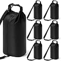 6 Pcs Waterproof Dry Bag 5L, Roll Top Dry Storage Sack with Adjustable Strap for Winter Homeless Kayaking Beach Swimming Camping Boating, Lightweight Backpack for Equipment Electronics