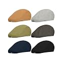 6 Pieces Men's Newsboy Caps Gatsby Cabbie Driving Hunting Cap Newsboy Flat Cap Irish Hats Ivy Hat