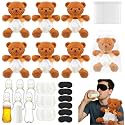 6 Sets Bottle Chug Baby Shower Games Tan Brown Bear
