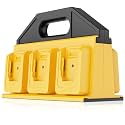 6-Slot Battery Caddy Holder/Carrying Case Compatible for DeWalt 20V Battery