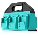 6-Slot Battery Caddy Holder/Carrying Case Compatible for Makita 18V Battery