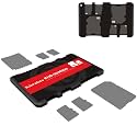 6 Slots Slim Credit Card Size Memory Card Case for 4 SD + 2 MicroSD Cards