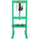 6 Ton Hydraulic Press Steel Green 6-Ton Strong Loading Capacity Garage Workshop Durable Heavy-Duty Tool