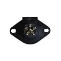 6 Wire Round Vehicle Socket for Calterm, Trailer Plug, Plug-N-Tow (8062)