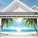 6 x 13 ft Halloween Garage Door Decorations Halloween decorations Witch Door Cover, Hanging Banner, Cauldron Backdrop Mural for Home, Outdoor, Indoor, Spooky Party, Wall, Window (Sea, 6 x 13 ft)