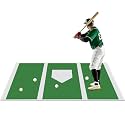 6 x 4 ft Baseball Hitting Mat with Non-Slip Rubber Backing High-Visibility Printed Stripes Cushioned Surface Durable Indoor/Outdoor Batting Mat Portable Batting Stance Practice Mat