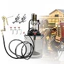 60:1 Air Grease Pump for 5 Gallon Bucket, 2 PCS Grease Gun Coupler, 13 ft High Pressure Hose, Universal Fit, Vehicle Compatible (No Bucket)