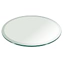 60" Inch Round Glass Table Top 3/4" Thick Tempered Beveled Edge by Fab Glass and Mirror
