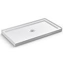 60"x 32" Shower Base, Center Drain, Slip Resistant Surface
