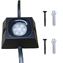 60/90/120 Packs Light Clips Mounts Bracket Compatible with Govee Outdoor Lights Pro （H706） 200FT, 128 Packs，250 Screws Included,Black