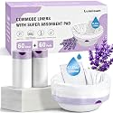 60 Commode Liners with Absorbent Pads,Disposable Toilet Liners and Bags