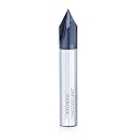 60 Degree Chamfer End Mill 1/4" Diameter Carbide Chamfering Mill 4 Flute CNC V Bit for Chamfering (AlTiN Coated)