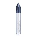 60 Degree Chamfer End Mill 3/8" Diameter Carbide Chamfering Mill 4 Flute CNC V Bit for Chamfering (AlTiN Coated)