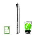 60 Degree V Groove 3-Flute Router Bit 1/4'' Shank Chamfer End Mill