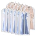60 Inch Garment Bags 12 Pack Dress Bags for Gowns, Hanging Clothes